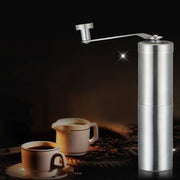 Macinacaffè manuale a manovella per pepe conico in acciaio inossidabile portatile, confezione regalo, Coffee Bean Grinder