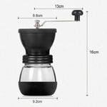 Mulino conico portatile manuale per spezie e caffè