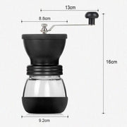 Mulino conico portatile Macinino manuale per spezie Erbe Macinino a mano Macinino per chicchi di caffè con vaso di tenuta, With Seal Pot