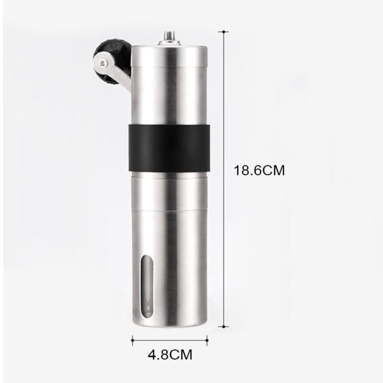 Macinacaffè manuale in acciaio inox con macina conica 40 g