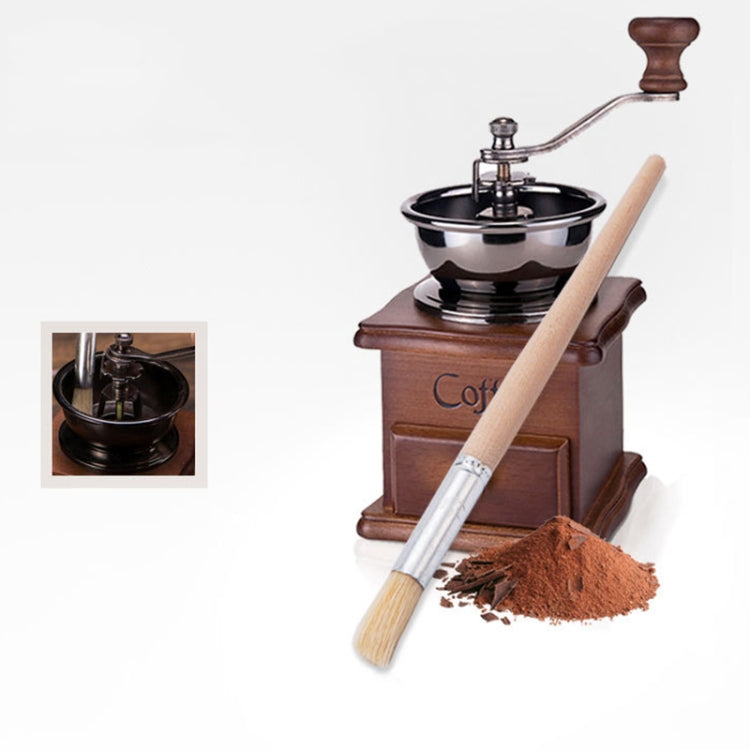 2 spazzole per la pulizia della polvere con setole con manico in legno, lunghezza: 19,5 cm, Cleaning Brush