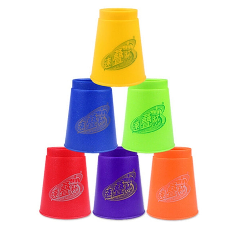 6 bicchieri impilabili Quick Stack in colori misti IV Speed Training Sports Stacking Cup, IV Speed