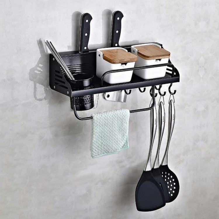 Portaoggetti da parete cucina 40 cm in alluminio