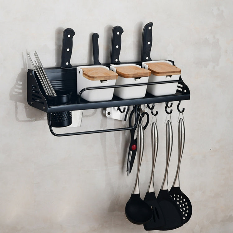 Una versione da 50 cm, 1 tazza, 8 ganci, portaoggetti multifunzionale da parete per portacondimenti da cucina, A Version 50cm 1 Cup