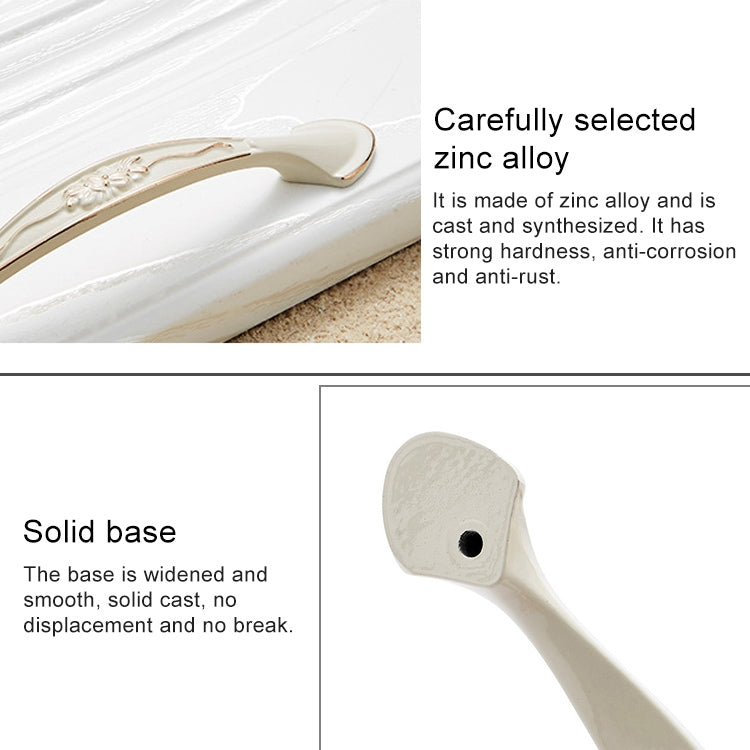 Maniglia per cassetto armadio in lega di zinco bronzo 96 mm