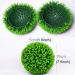 Palla decorativa artificiale eucalipto verde 20 cm