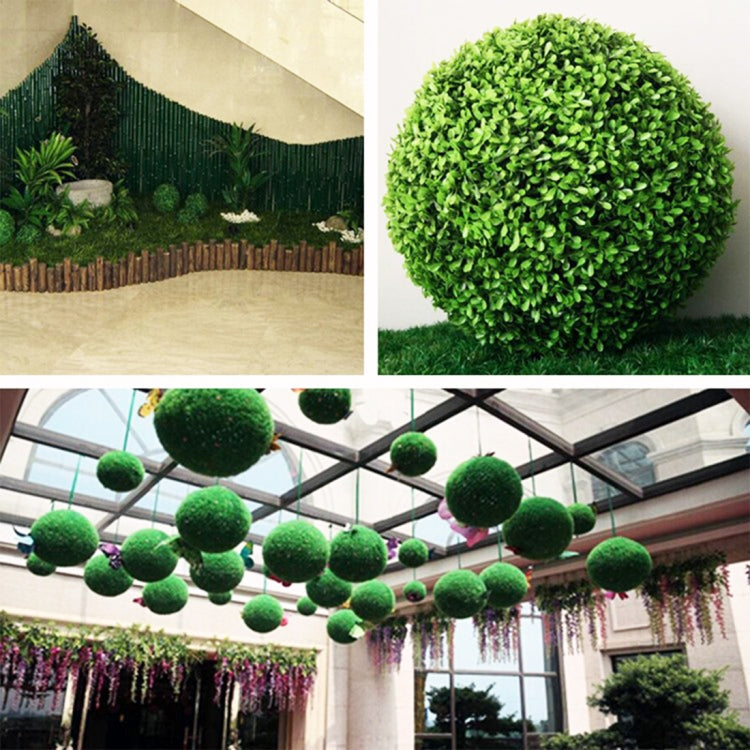 Palla decorativa artificiale eucalipto verde 20 cm