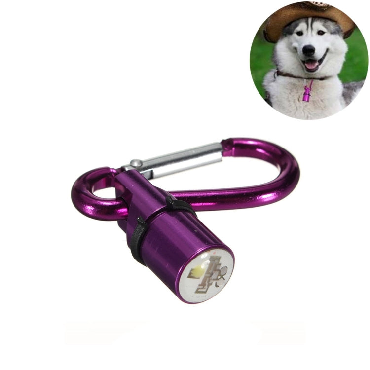 Ciondolo per animali domestici lampeggiante con luce notturna di sicurezza a LED in alluminio per cane/gatto, consegna colore casuale, Night Light Blinker