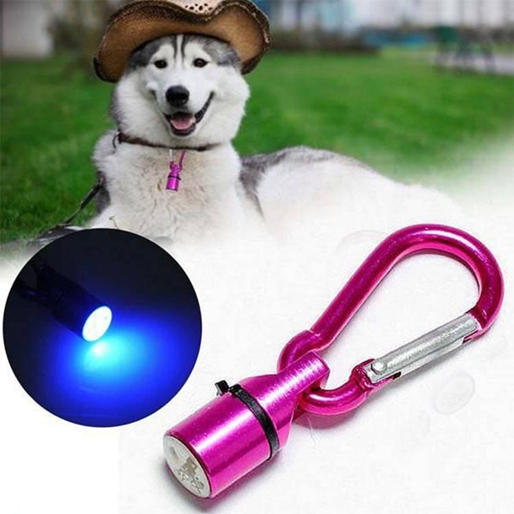 Ciondolo per animali domestici lampeggiante con luce notturna di sicurezza a LED in alluminio per cane/gatto, consegna colore casuale, Night Light Blinker