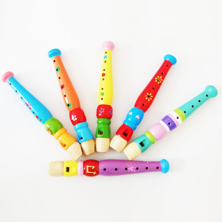 Sussidi didattici per l'educazione precoce dei bambini della scuola materna Giocattoli da gioco musicali con flauto colorato in legno, dimensioni: 20 * 2,5 cm, CD-5289 Flute