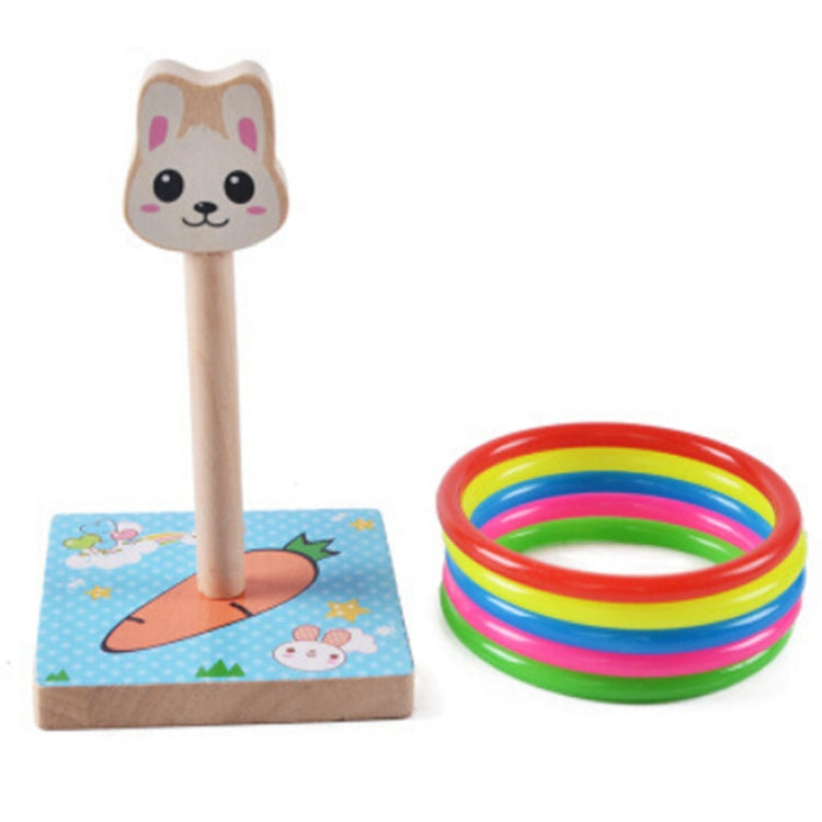 Bambini dell'asilo Panda in legno Animali Lancio di anelli Giochi di attività Giocattoli, dimensioni: 9 * 9 * 14,7 cm, HC5190A, HC5190B, HC5190C, HC5190D