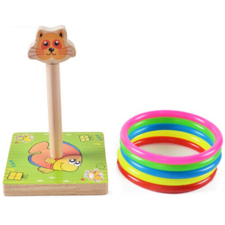 Bambini dell'asilo Panda in legno Animali Lancio di anelli Giochi di attività Giocattoli, dimensioni: 9 * 9 * 14,7 cm, HC5190A, HC5190B, HC5190C, HC5190D