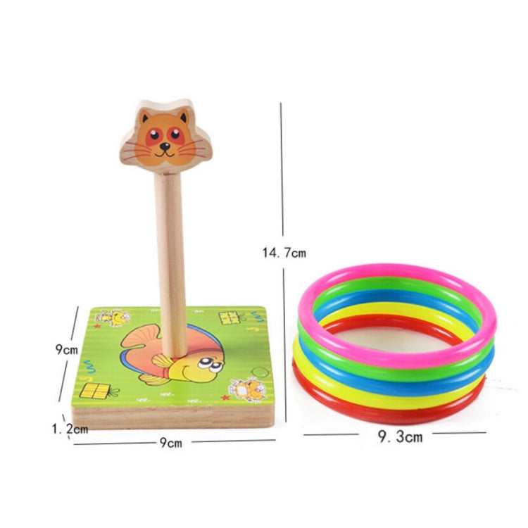 Bambini dell'asilo Panda in legno Animali Lancio di anelli Giochi di attività Giocattoli, dimensioni: 9 * 9 * 14,7 cm, HC5190A, HC5190B, HC5190C, HC5190D