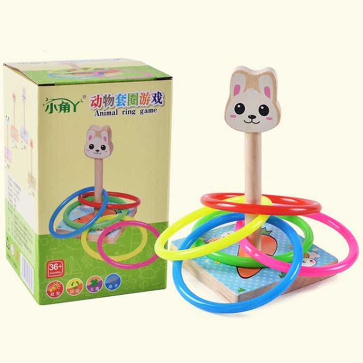 Bambini dell'asilo Panda in legno Animali Lancio di anelli Giochi di attività Giocattoli, dimensioni: 9 * 9 * 14,7 cm, HC5190A, HC5190B, HC5190C, HC5190D