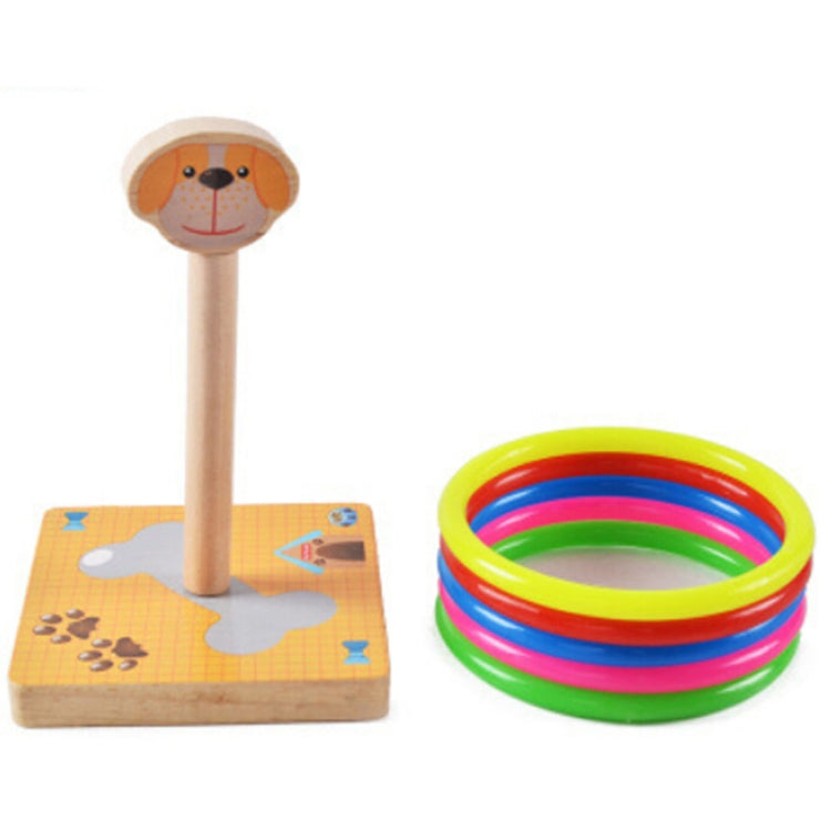 Bambini dell'asilo Panda in legno Animali Lancio di anelli Giochi di attività Giocattoli, dimensioni: 9 * 9 * 14,7 cm, HC5190A, HC5190B, HC5190C, HC5190D