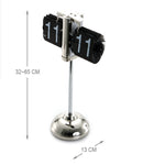 Piccolo orologio da equilibrio con carrello retrattile per camera da letto creativa per casa e ufficio, Retractable (Black)