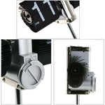 Piccolo orologio da equilibrio con carrello retrattile per camera da letto creativa per casa e ufficio, Retractable (Black)
