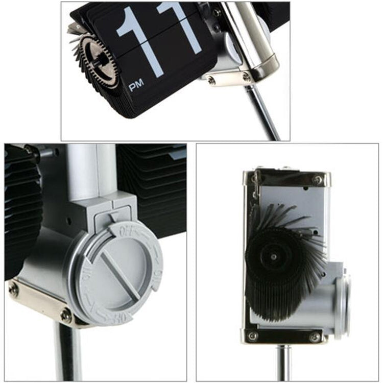 Piccolo orologio da equilibrio con carrello retrattile per camera da letto creativa per casa e ufficio, Retractable (Black)