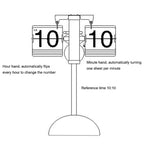 Piccolo orologio da equilibrio con carrello retrattile per camera da letto creativa per casa e ufficio, Retractable (Black)