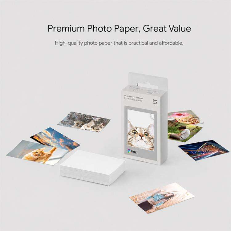 Carta fotografica adesiva Xiaomi Print 50 pezzi 50x76 mm