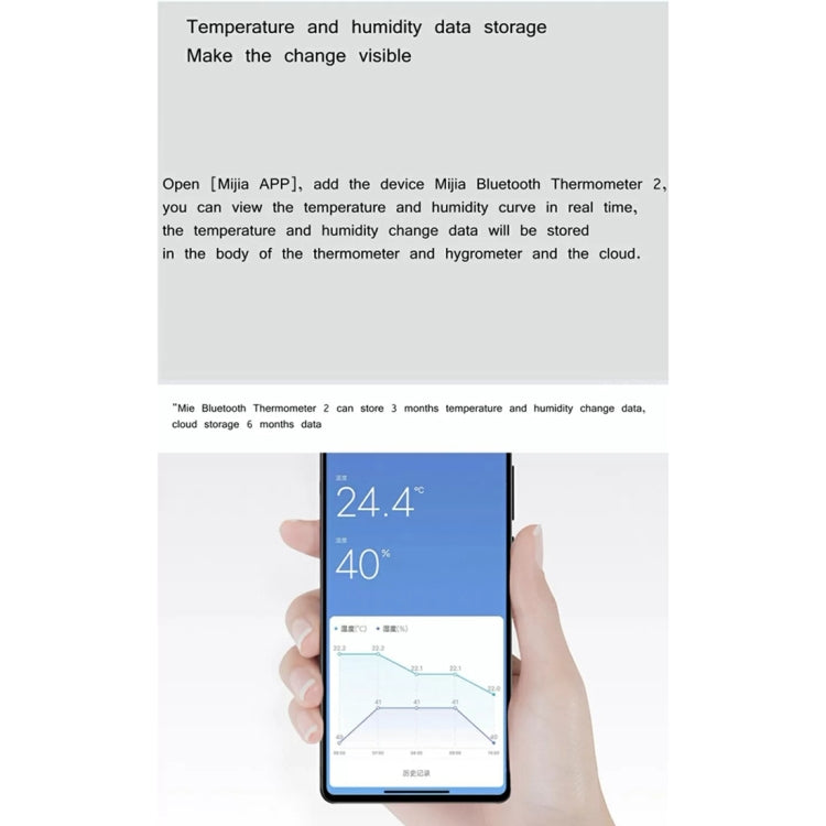 Original Xiaomi Mijia 2 Bluetooth Thermometer for Temperature and Humidity