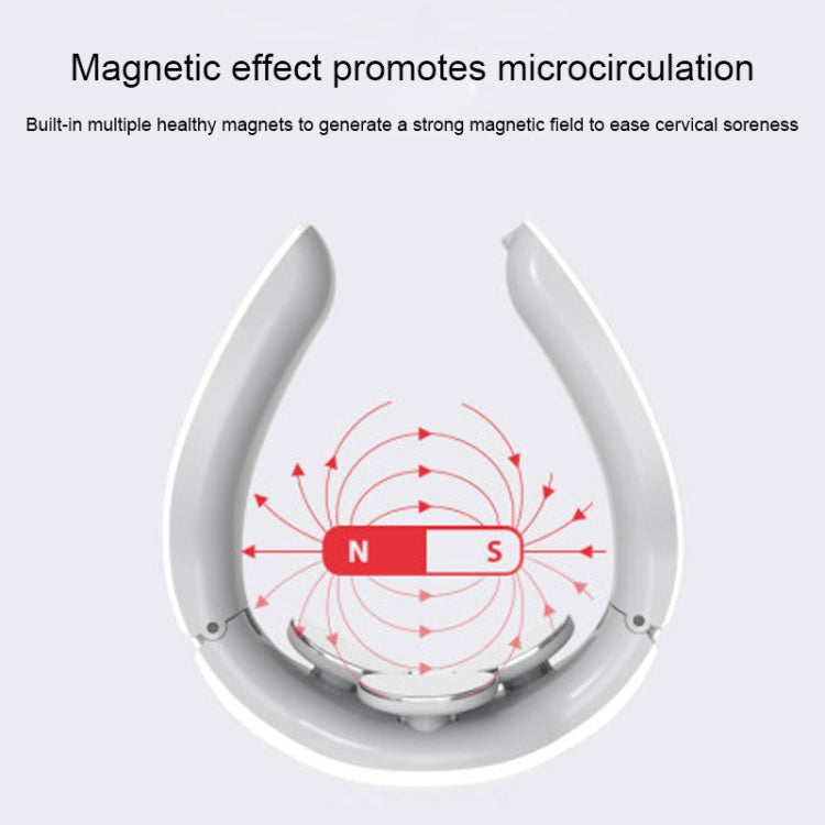 Massaggiatore intelligente per il corpo, massaggiatore per collo con scossa elettrica a impulsi domestici ricaricabile, with 3 Massage Heads