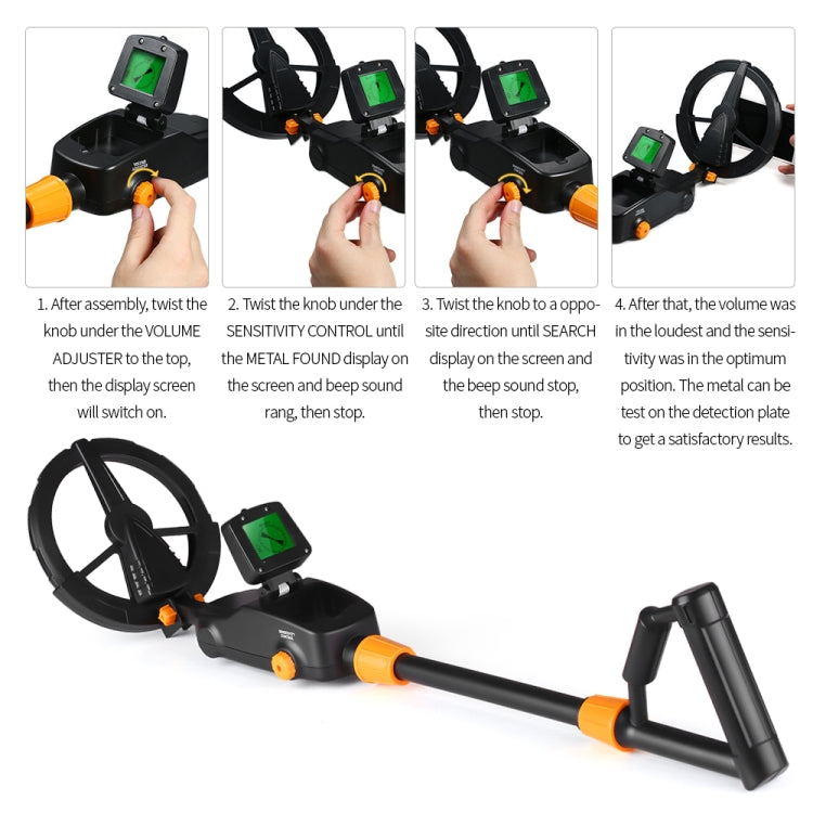 Metal Detector MD1008A con schermo LCD e allarme sonoro