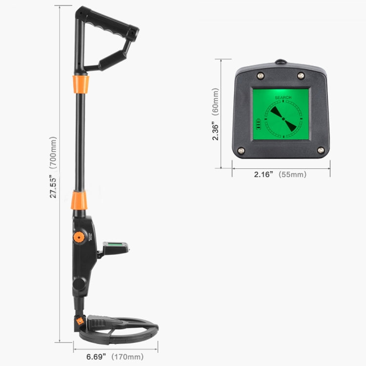 MD1008A Underground Metal Detector Children's Toy Detector with LCD Screen, Measuring Range: 10cm, MD1008A