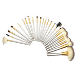 Kit di strumenti per pennelli per trucco di bellezza beige 24 in 1 di alta qualità, dimensioni: 25,4 * 52,6 cm, Beige