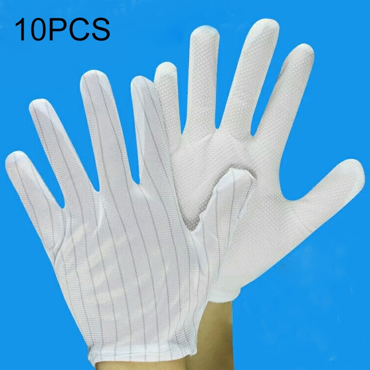 Guanti erogatori a righe antistatici da 10 paia, dimensioni: dimensioni libere, Dispensing Gloves