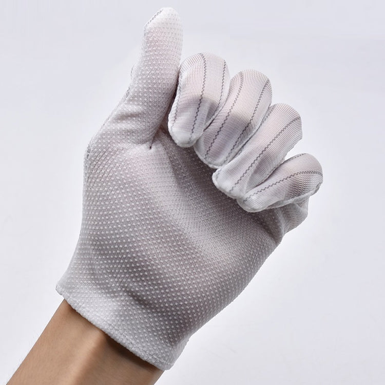 Guanti erogatori a righe antistatici da 10 paia, dimensioni: dimensioni libere, Dispensing Gloves