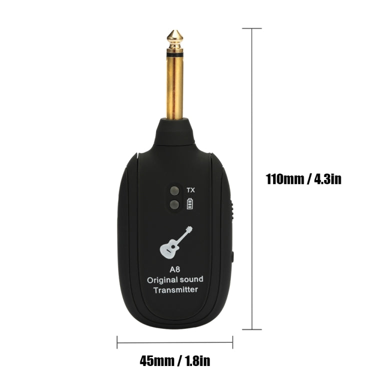 Ricevitore trasmettitore wireless per chitarra Pickup del sistema di connessione wireless per chitarra elettrica A8, Guitar Wireless Transmitter