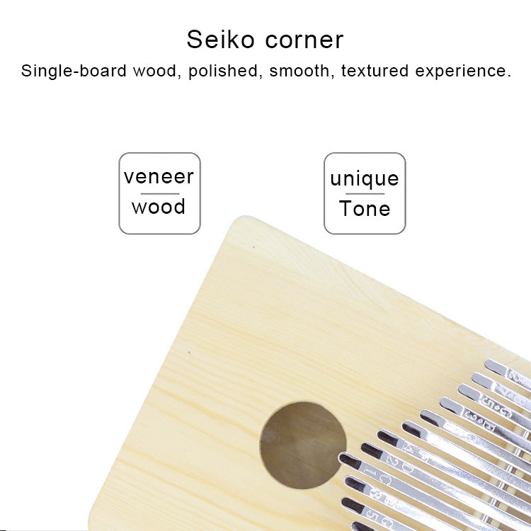 Kalimba a 17 Toni Pianoforte per Pollice 20x12x5 cm