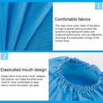 Set 2 copriscarpe antistatici a righe 30x15 cm