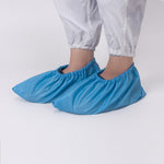 Set 2 copriscarpe antistatici a righe 30x15 cm