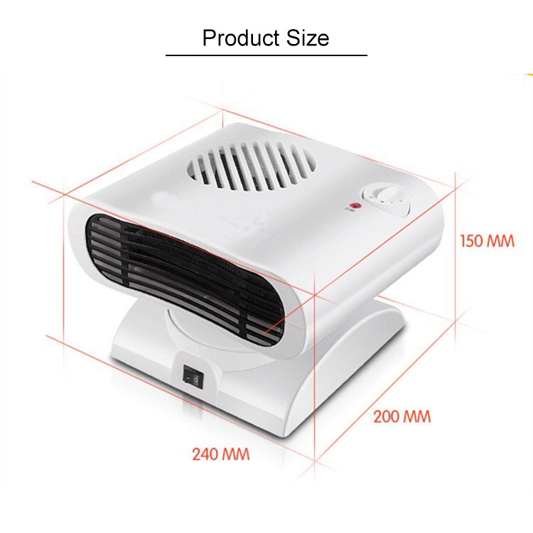 Mini riscaldatore per radiatore con testa tremante Riscaldatore elettrico Ventilatore di aria calda