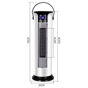 Testa tremante per uso domestico Ventola a torre verticale Scalda radiatore Riscaldatore elettrico Ventilatore di aria calda, versione con telecomando, Remote Control Version