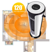 Testa tremante per uso domestico Ventola a torre verticale Scalda radiatore Riscaldatore elettrico Ventilatore di aria calda, versione con telecomando, Remote Control Version