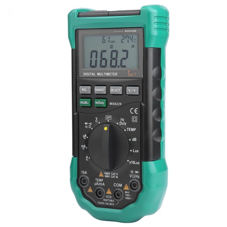 BSIDE MS8229 Digital Multimeter LUX Noise Meter Humidity and Temperature Tester