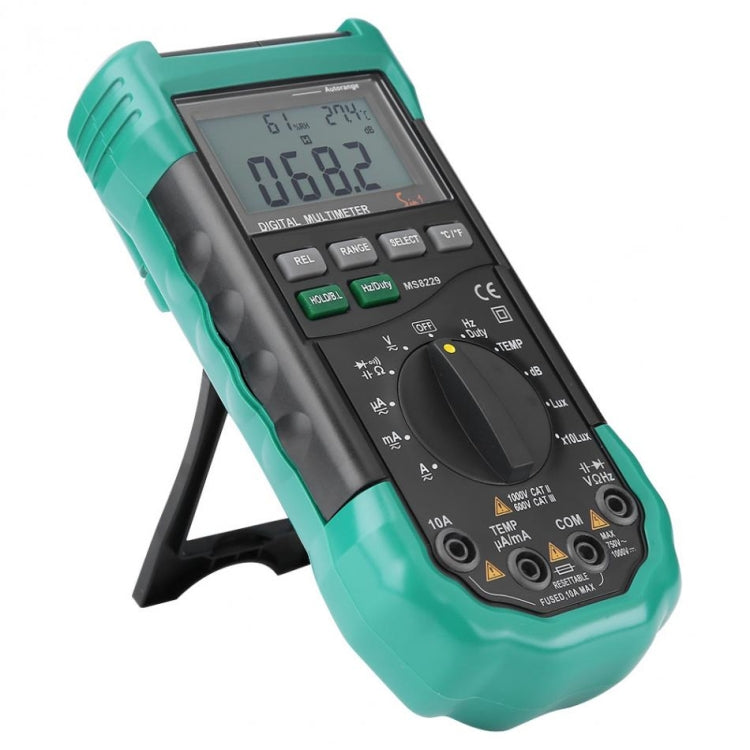 BSIDE MS8229 Digital Multimeter LUX Noise Meter Humidity and Temperature Tester