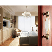 5001_96 Maniglia per armadio hardware in ceramica bianca ottagonale nera opaca, 5001_96 Matte Black