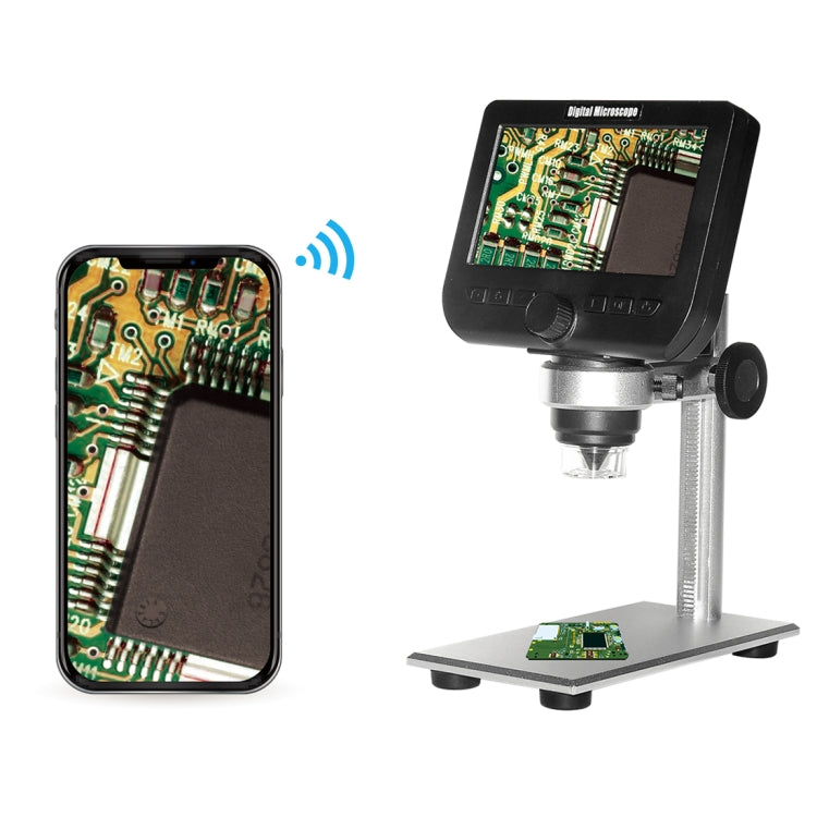 inskam317 WiFi HD Digital Microscope with 4.3 inch 1080P LCD Screen, Metal Bracket