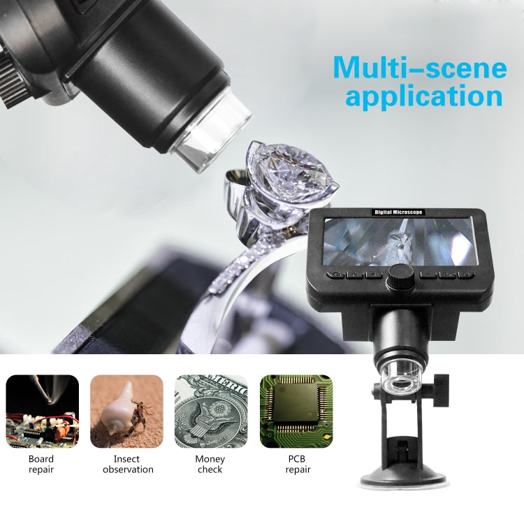 inskam317 4.3 inch 1080P HD WiFi Digital Microscope LCD Screen Sucker Bracket