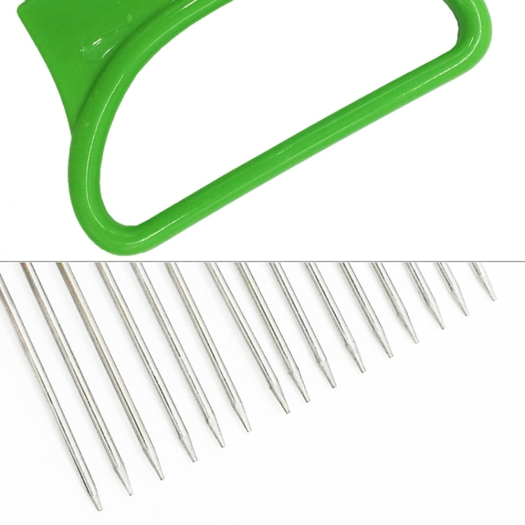 Utensili da cucina per aghi per carne con supporto per taglierina per cipolle in acciaio inossidabile, Orange, Green, Blue, White