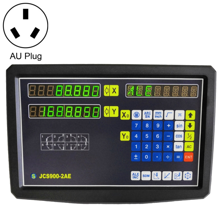 JCS900-2AE Tornio con display a lettura digitale a due assi, spina europea, JCS900-2AE