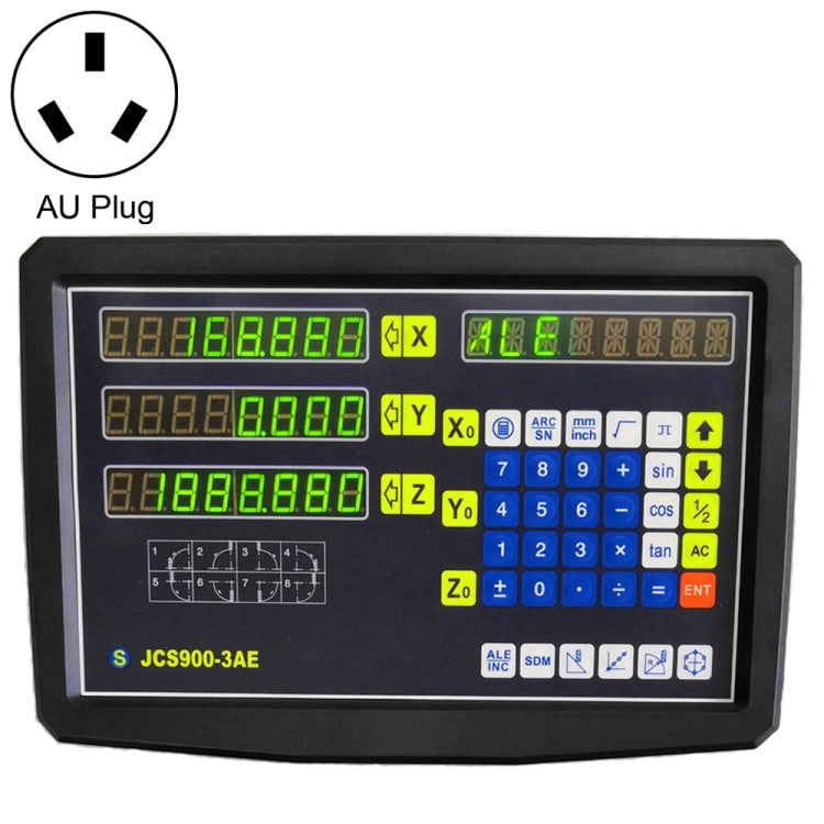 Tornio digitale JCS900-3AE con display a tre assi