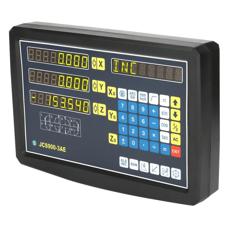 JCS900-3AE Three-axis Digital Readout Display Lathe, AU Plug, JCS900-3AE