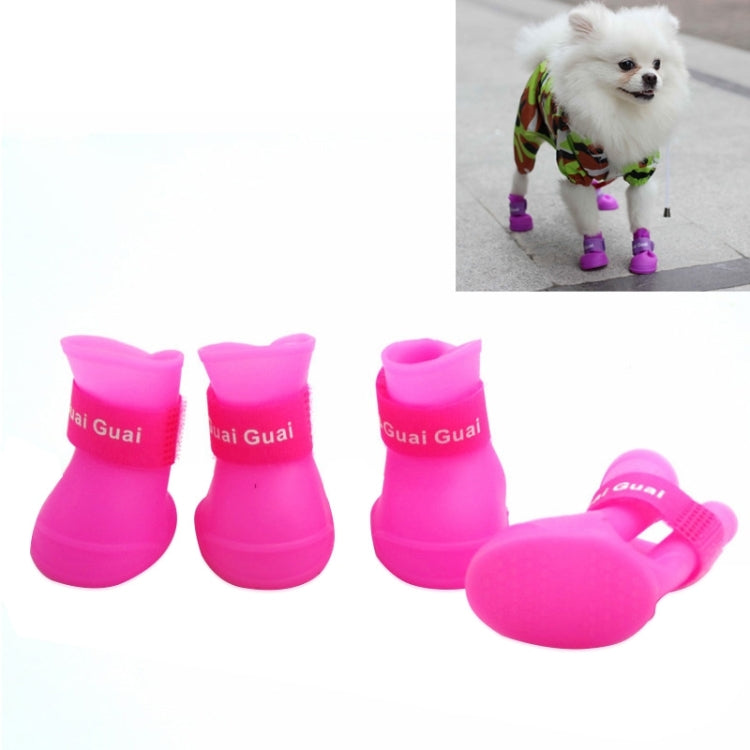 Scarpe impermeabili in gomma per cani taglia M 5x4 cm