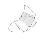 Scarpe impermeabili in gomma per cani taglia M 5x4 cm