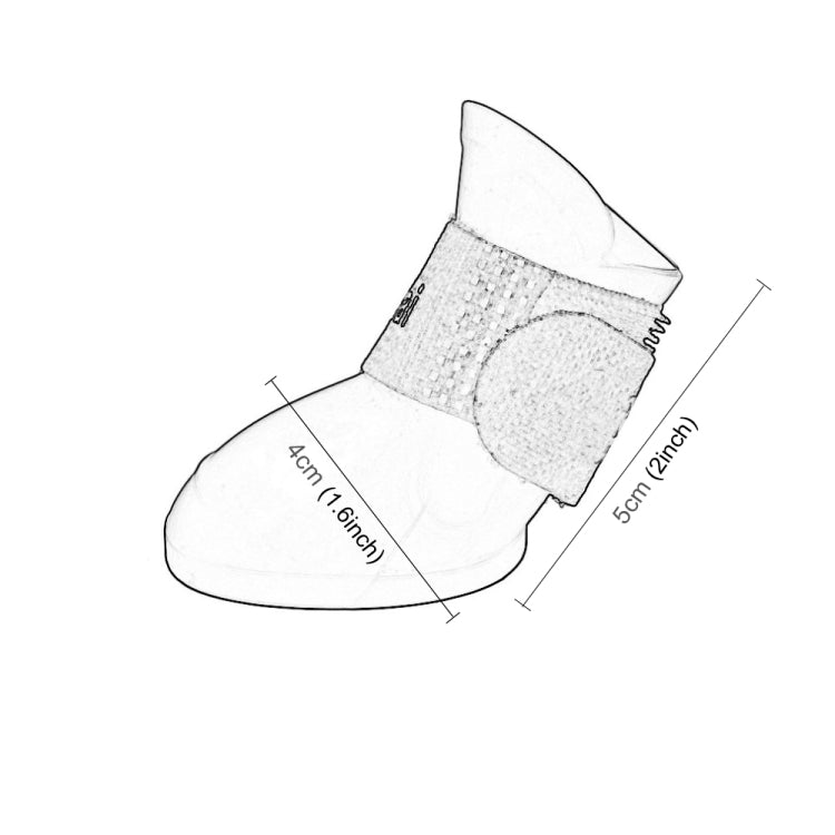 Scarpe impermeabili in gomma per cani taglia M 5x4 cm